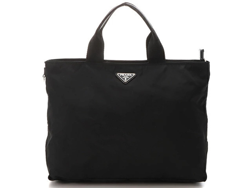 Prada Tote Tessuto Saffiano bag black